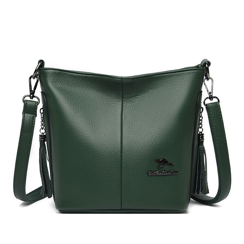 Women's Soft Leather Bag 2025 New Large Capacity