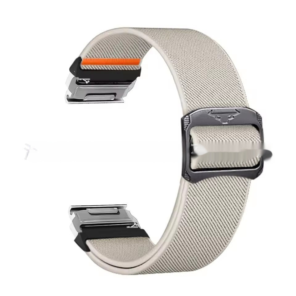 Cow Head Buckle Elastic Nylon Strap