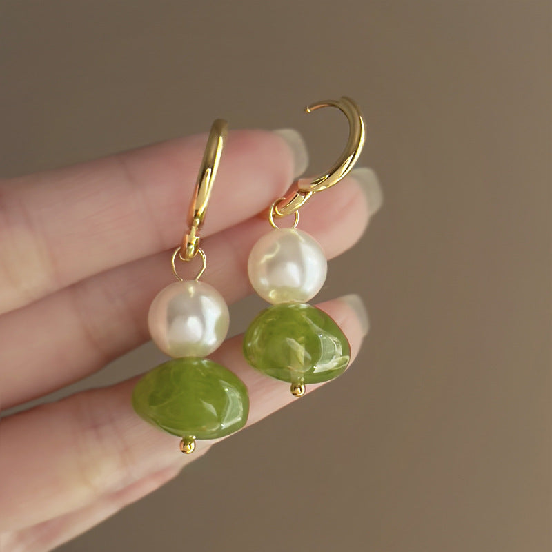 Retro Irregular Geometric Round Earrings