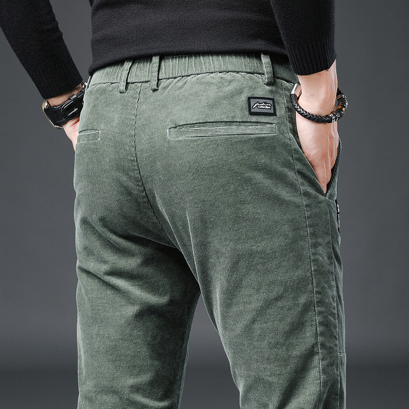 Autumn And Winter High-end Business Men's Corduroy Casual Pants