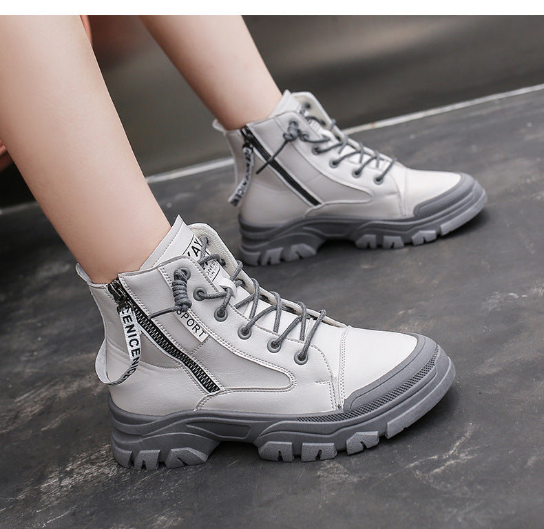 Autumn Fashion Casual Platform Single Boots Sports British Style Boots