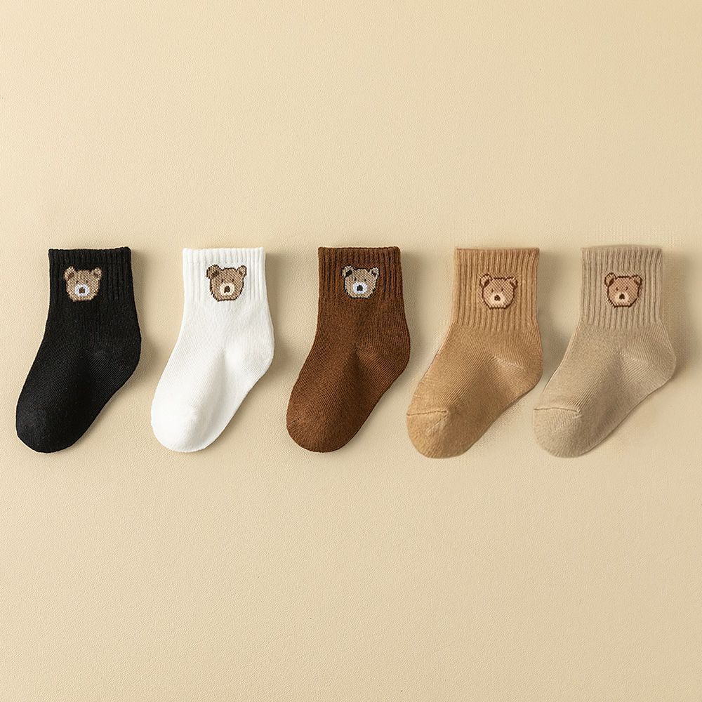 Cute Embroidered Waist High Elastic Socks