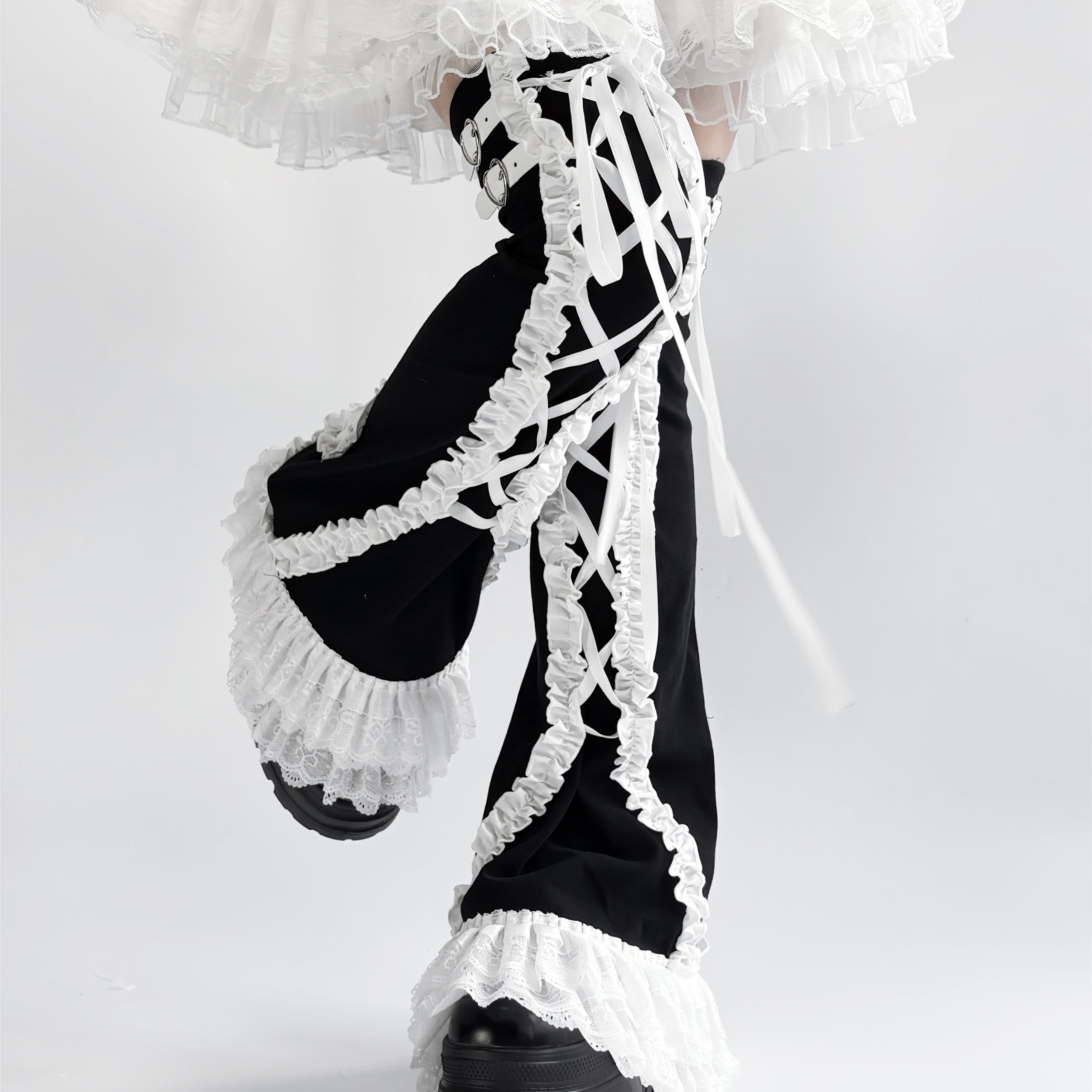 Below The Knee Slimming Lace Versatile Long Leg Socks