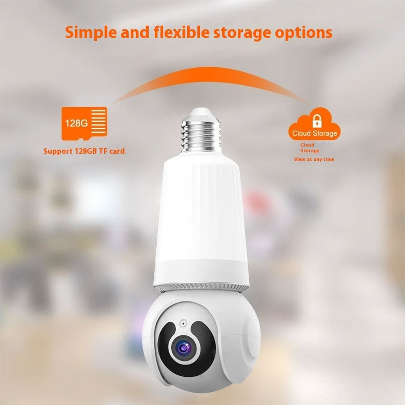 Wireless Wifi Mobile Phone Remote Night Vision V380 Bulb Camera