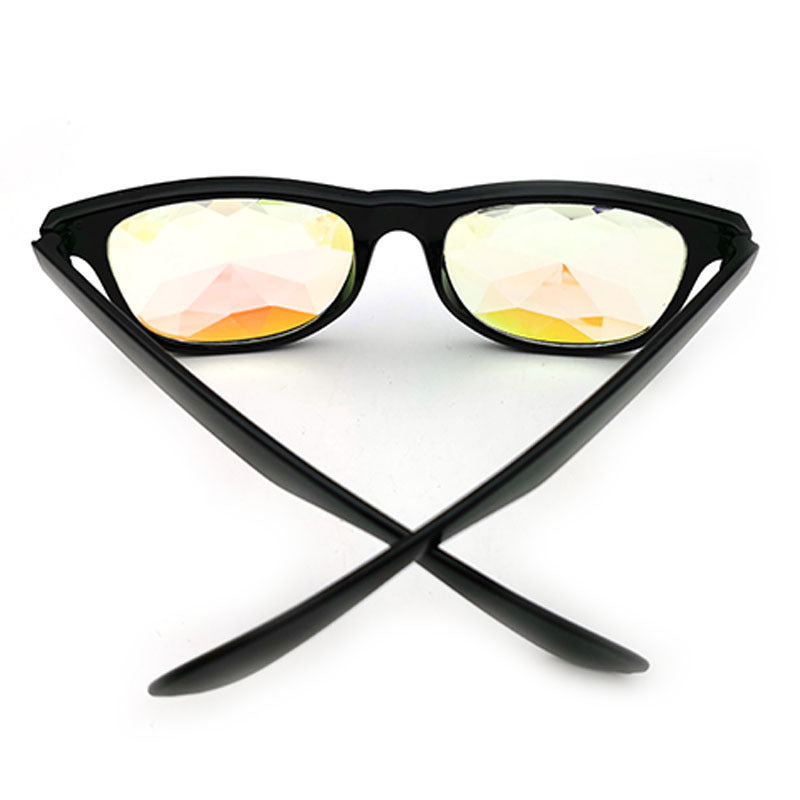 Rice Nail Glass Faceted Kaleidoscope Glasses Dance Bar Photo Props Glasses