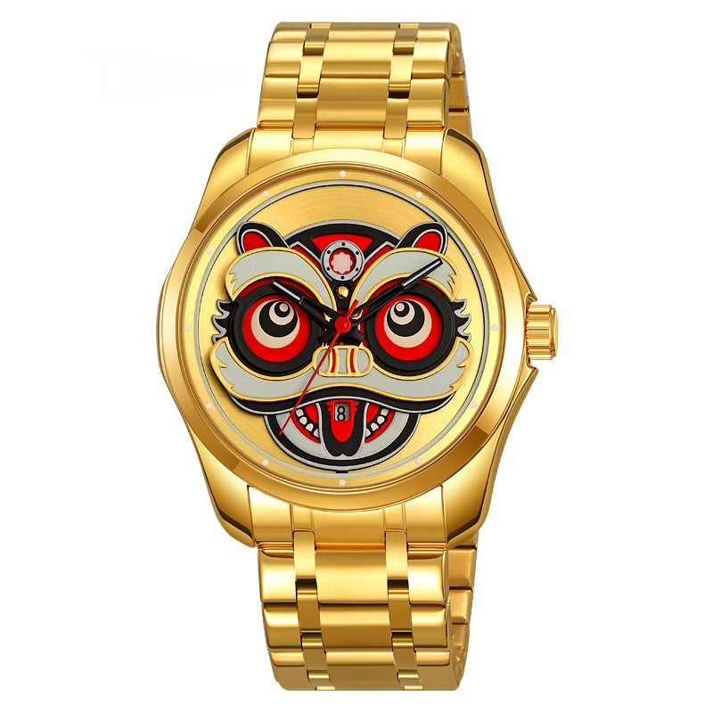 Personalized Creative Lion Head Luminous Watch Men