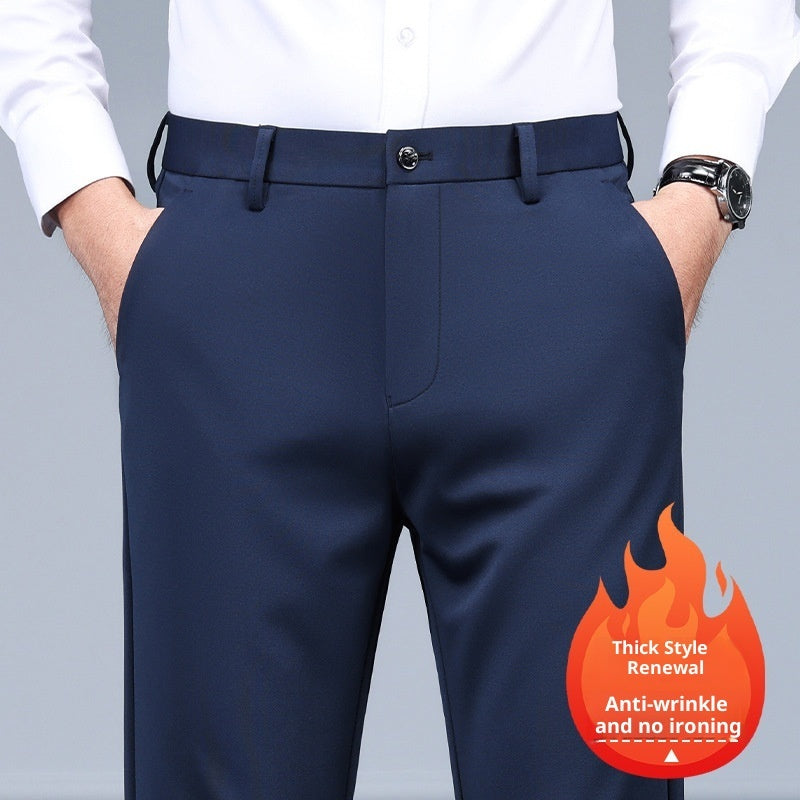 Men's Black Slim Straight Formal Pants Men's Pants