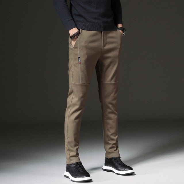 Korean Style Slim Small Straight Men's Casual Pants