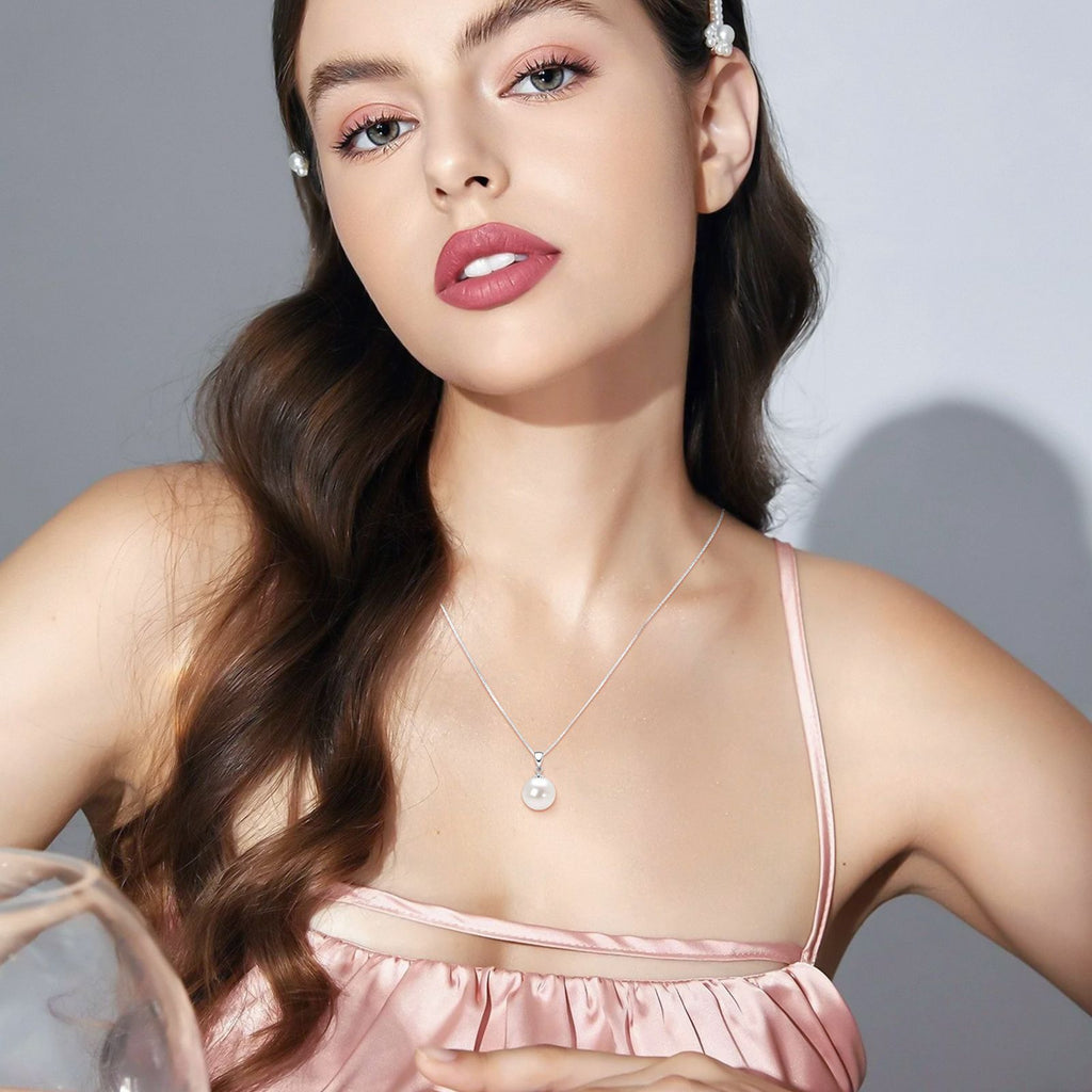 Small Light Bulb Necklace S925 Sterling Silver Simple And Versatile Single