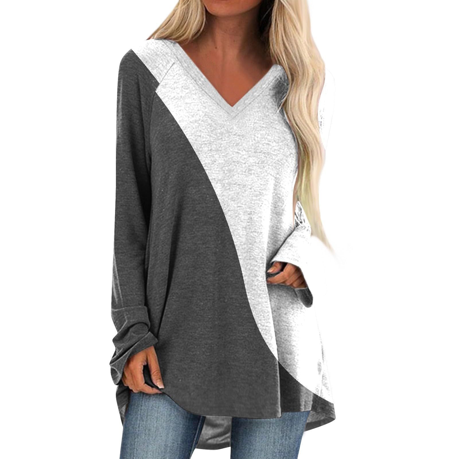 Quality Stitching Long Sleeve V-neck Skirt