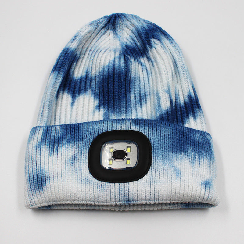 Light LED Upgraded Double-sided USB Rechargeable Wool Luminous Hat
