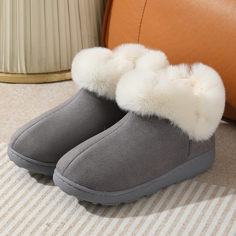 New Bag Heel Winter Home Indoor Platform Warm Couples Cotton Shoes