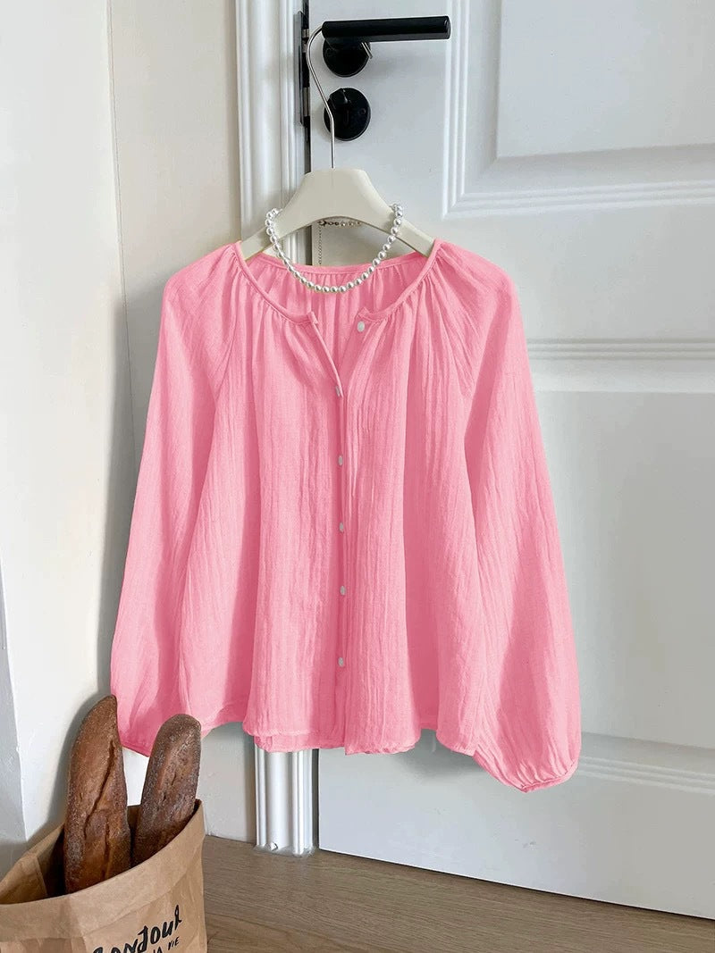 Summer Cotton-Linen Sun-Protective Shirt For Women