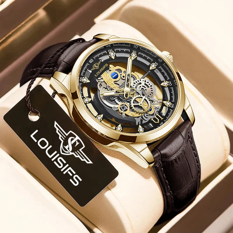 Swiss Double-sided Hollow Non-mechanical Men's Quartz