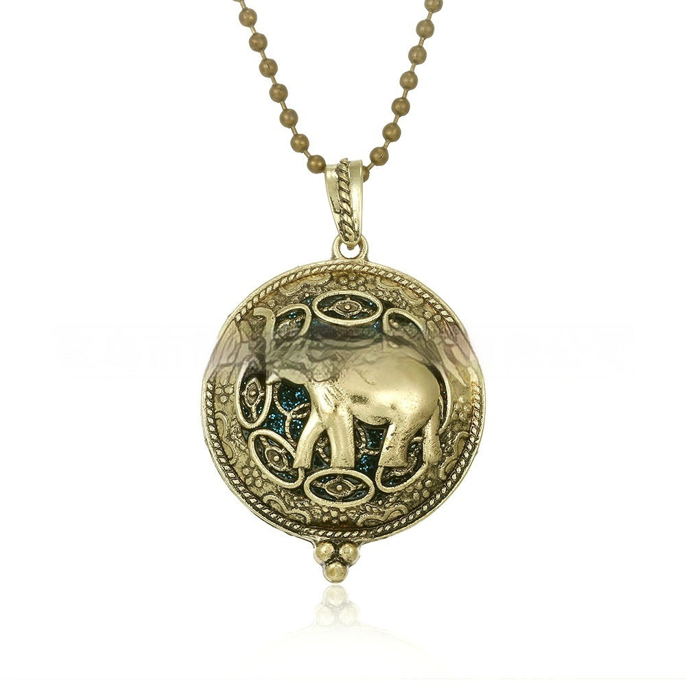 30mm Owl Essential Oil Diffusion Hollow Couple Lucky Tree Magnet Perfume Box Pendant