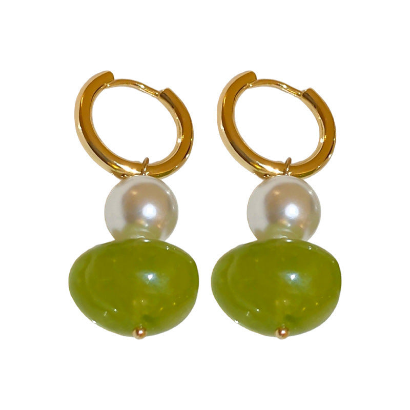 Retro Irregular Geometric Round Earrings