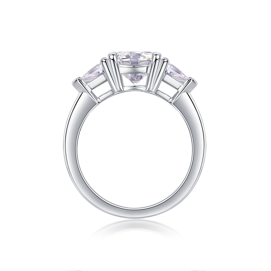 1Ocean Diamond - A Fashionable And Luxurious Jewelry Piece Set With 2-carat Moissanite S925 Sterling Silver And Platinum-plated Diamond Prohibit TikTok sales