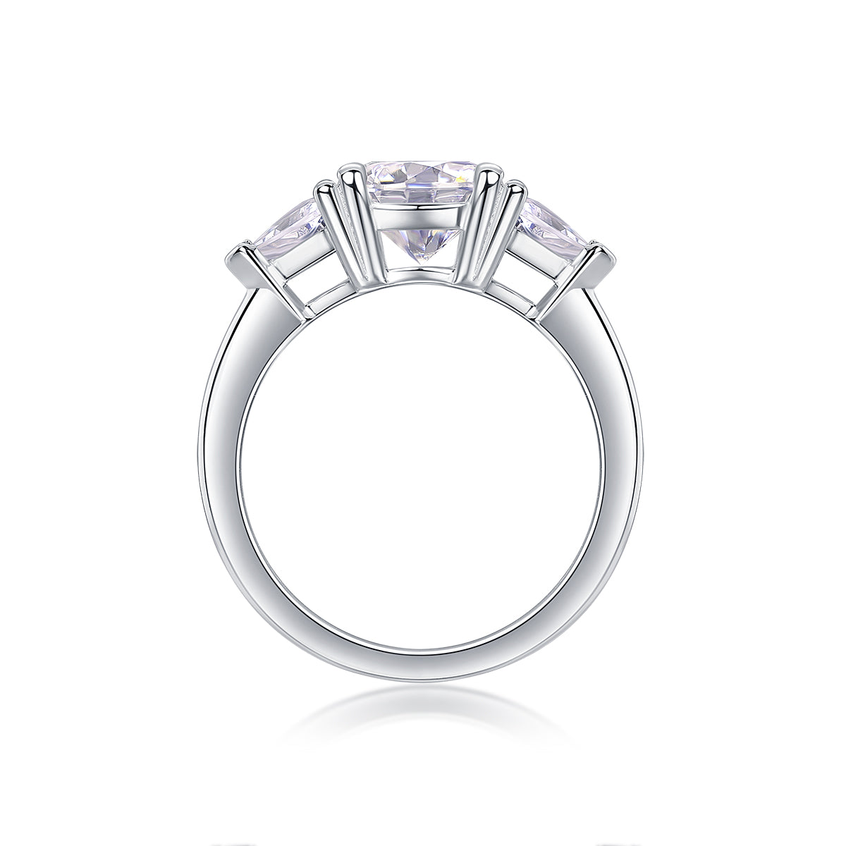1Ocean Diamond - A Fashionable And Luxurious Jewelry Piece Set With 2-carat Moissanite S925 Sterling Silver And Platinum-plated Diamond Prohibit TikTok sales
