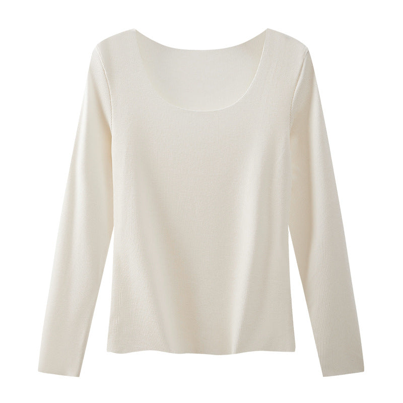 Fashionable Women's Crew-neck Base Layer Top