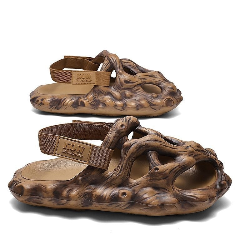 Hole Shoes Men's Sandals Outer Wear Hollow Slippers