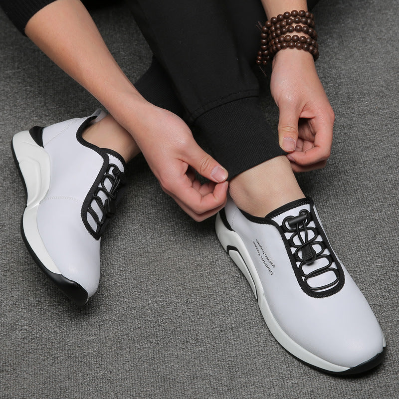 Breathable Inner Heightening Men's Single Shoes