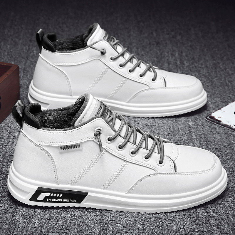 Men's Casual Cotton Shoes With Velvet Warm