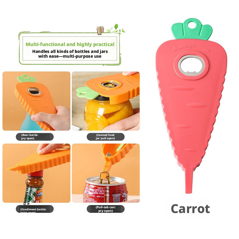 Radish bottle opener-yellow-PS iron TPR magnetic material-1 piece