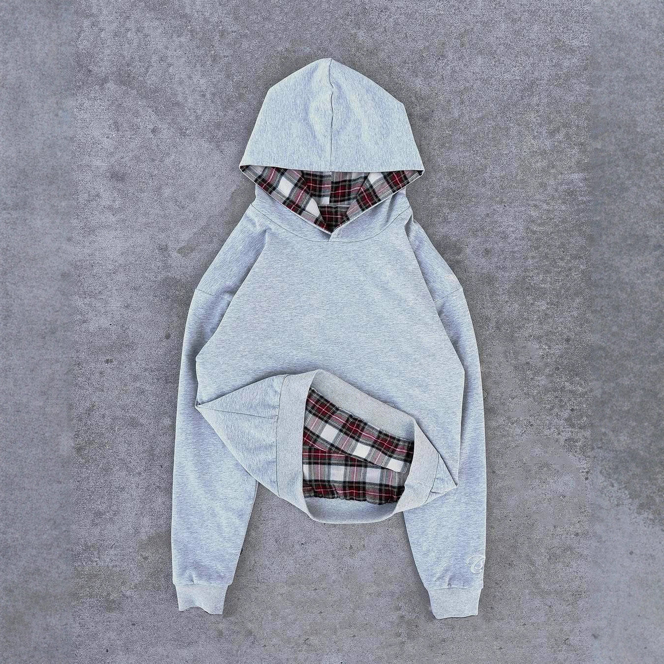 Hip Hop Double-sided Retro Plaid Casual Sweater