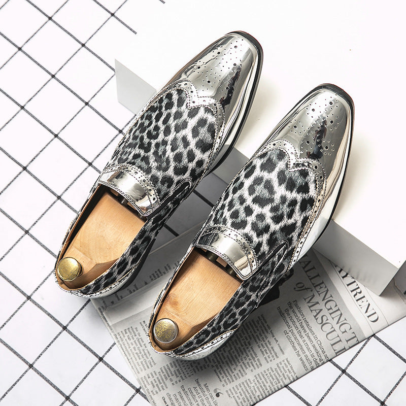 Men's Business Personal Leisure British Glossy Pointed Leather Shoes
