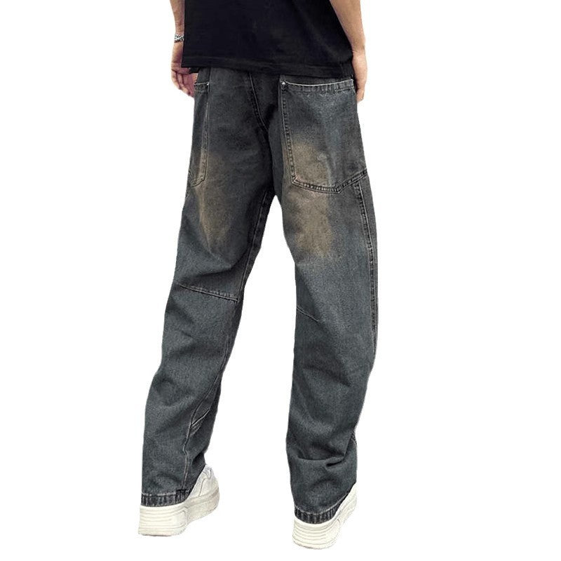 American High Street Machete Jeans Men's Spring And Autumn Ruoshuai