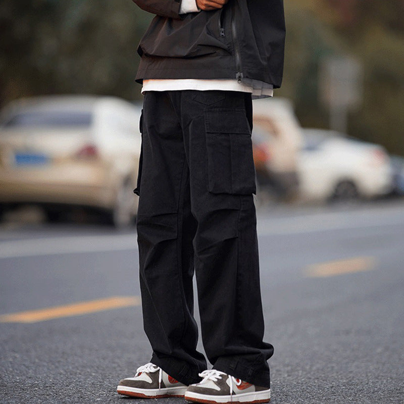 Men's Summer Loose Wide Leg Casual Trousers