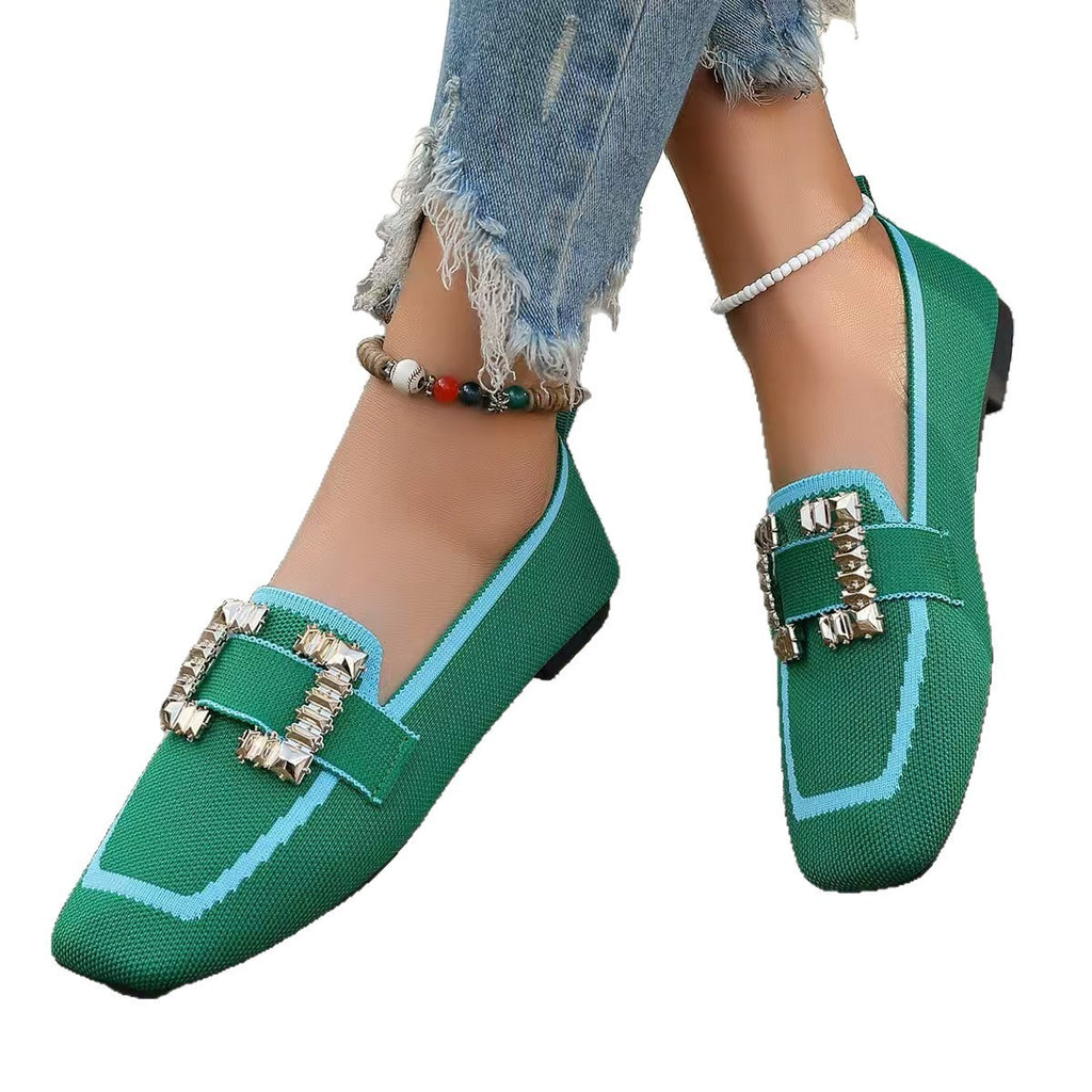 Vintage Suede Round Head Spring Loafers Gommino