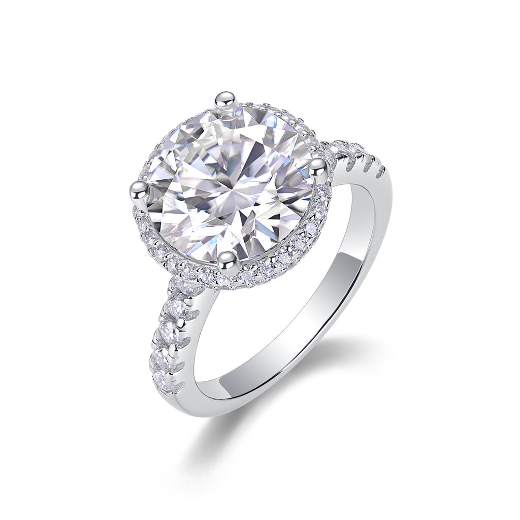 1Starry Sky - A Fashionable And Luxurious Jewelry Piece Set With 5-carat Moissan Diamond S925 Sterling Silver And Platinum-plated Diamond Prohibit TikTok sales