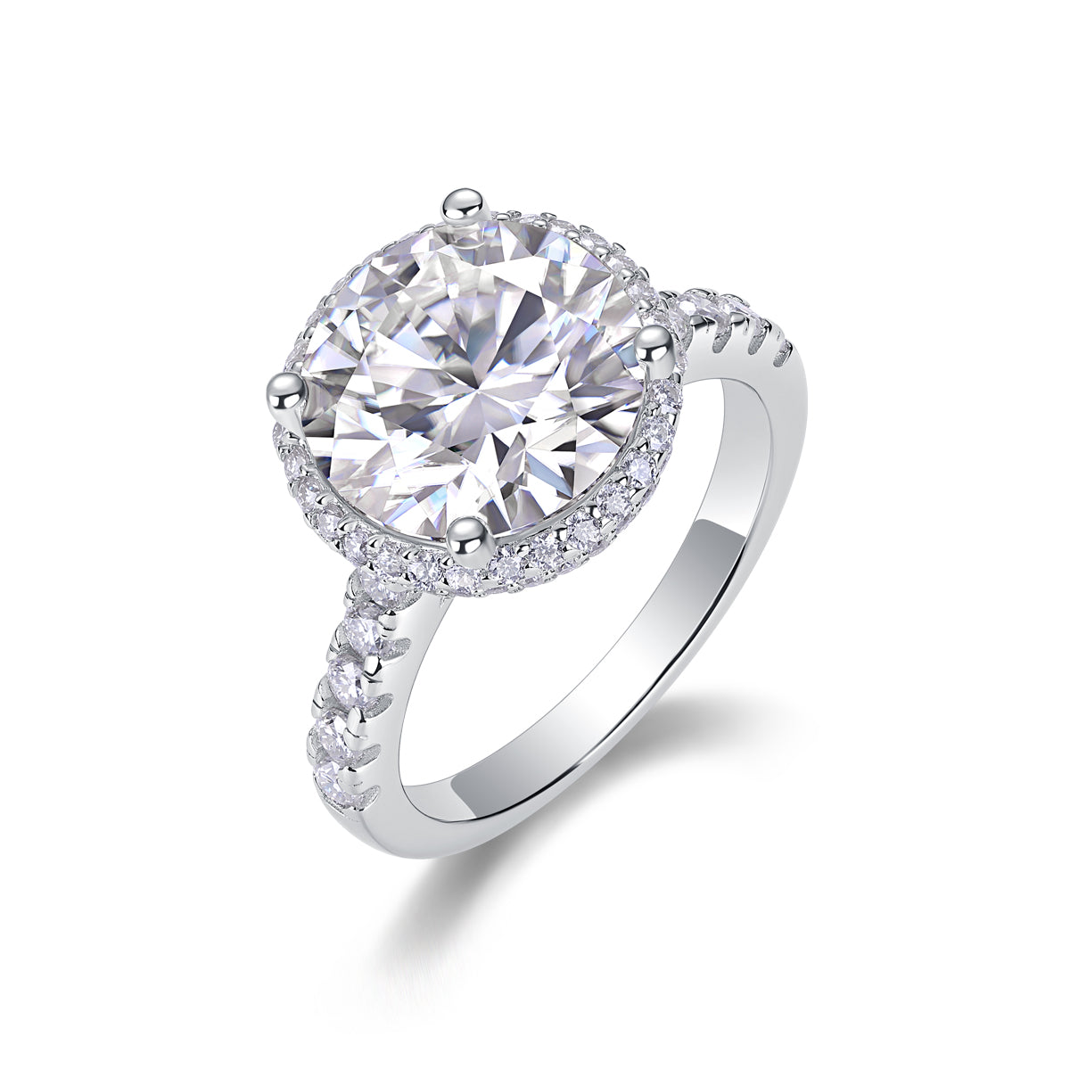 1Starry Sky - A Fashionable And Luxurious Jewelry Piece Set With 5-carat Moissan Diamond S925 Sterling Silver And Platinum-plated Diamond Prohibit TikTok sales
