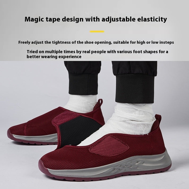 Men's And Women's Fat And Swollen Feet Bowton Wide Big Feet Special Shoes Postoperative Recovery Shoes Comfortable Breathable Sneakers