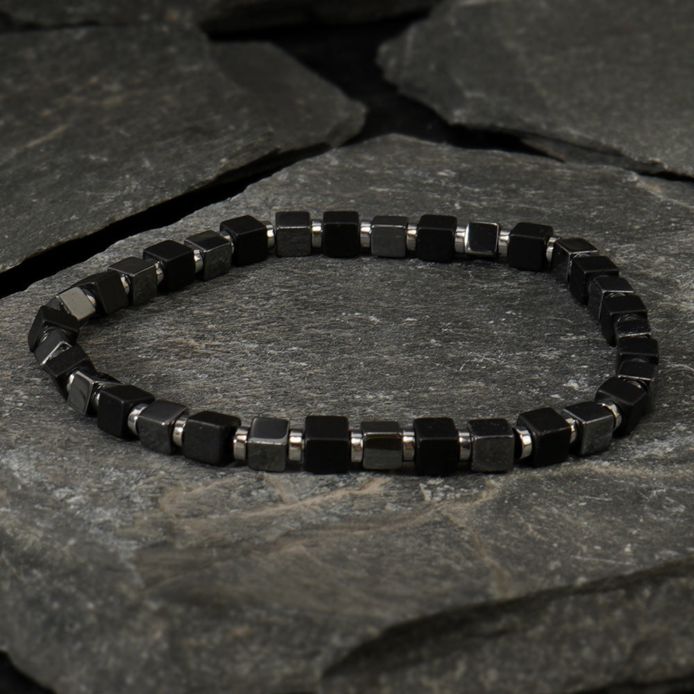 Natural Semi-precious Stone Beads String Men's Bracelet