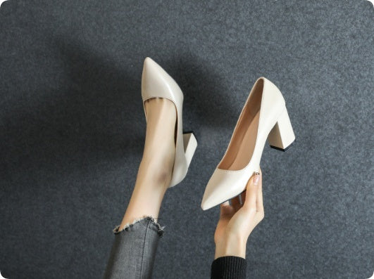 Women's Shallow-mouth Shoes, Plus Size, Wide And Thick For Fat Feet