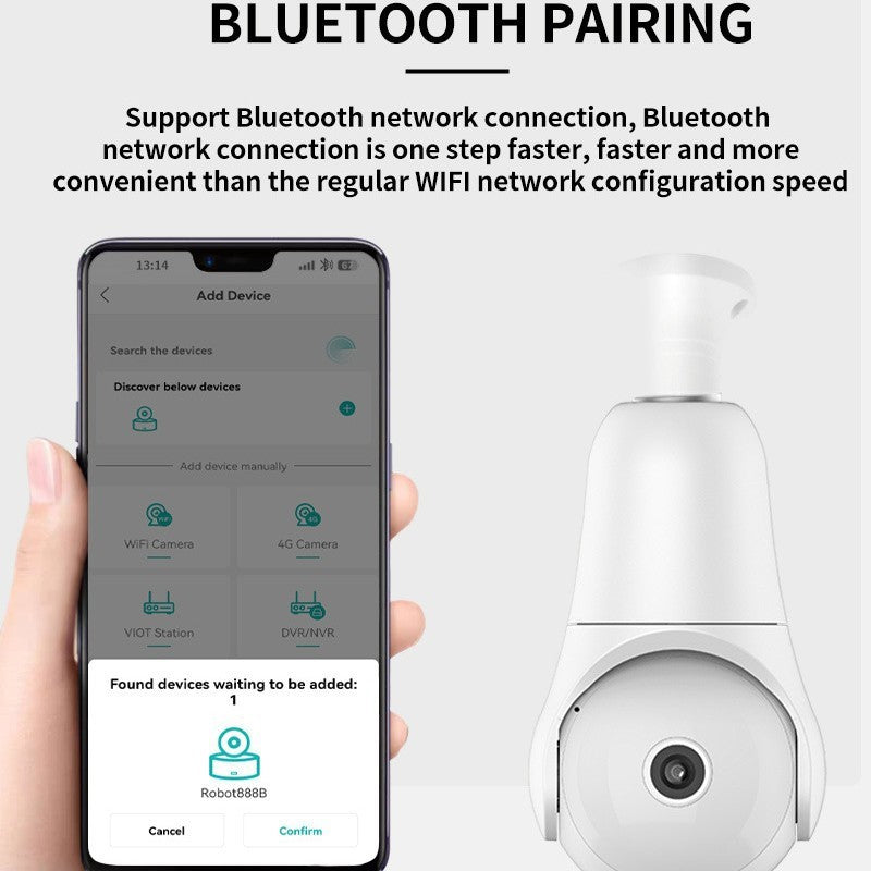 Camera WIFI Remote Mobile Phone Monitoring Night Vision Household Bulb