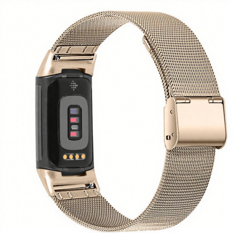 Alloy Strap With Card Buckle Fine Mesh Watch Strap