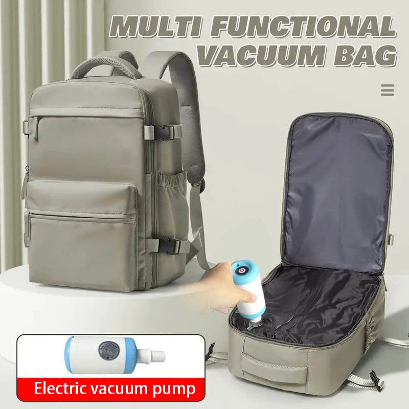 Female Minimalist Vacuum Compression Large Capacity Backpack