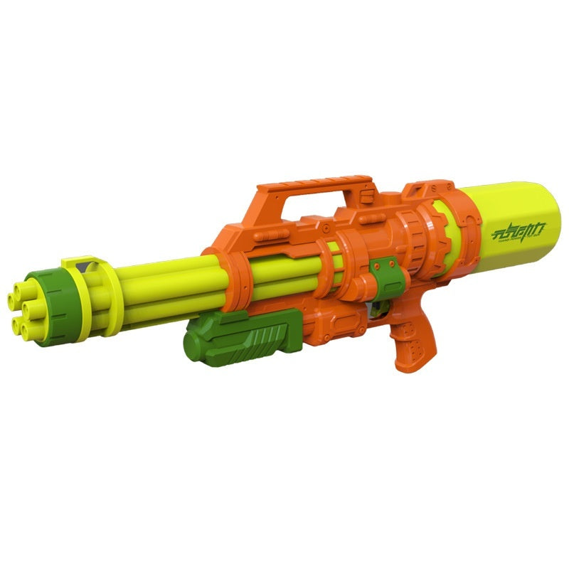 Large Capacity Gatling Water Spray Pull Water Gun Toy