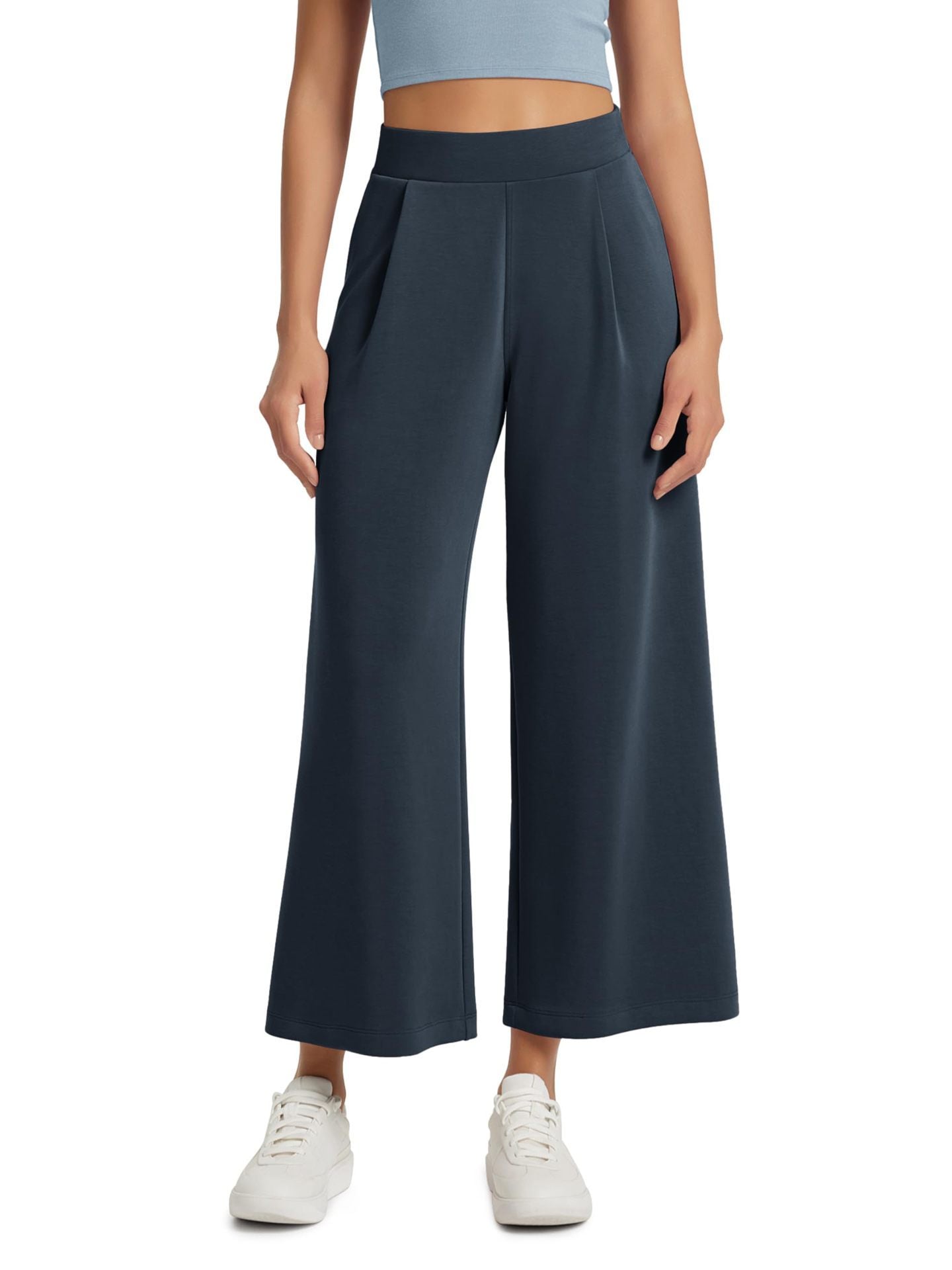 High Elastic Waist With Pocket Comfortable Casual Pants For Women