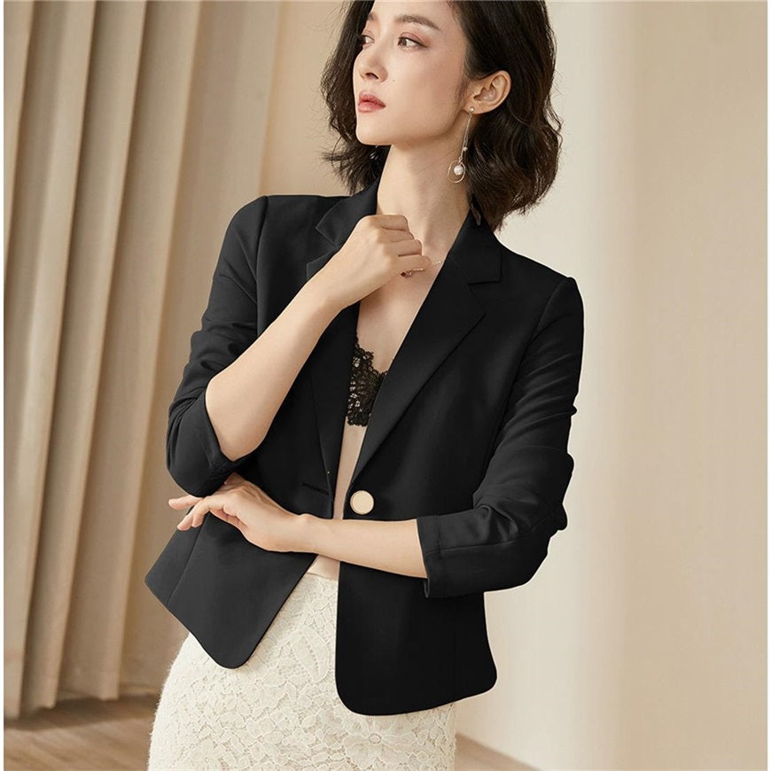Temperament Slim Slimming Professional Short Coat Women