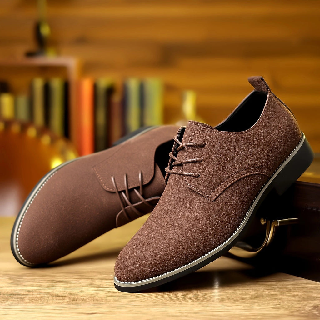 Large Size Men's Leather Shoes Casual Suede Leather Shoes
