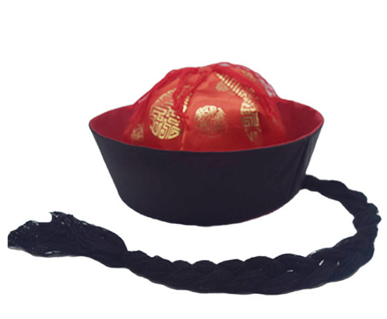 Black Dance Table Performance Hat Emperor Qianlong Hat