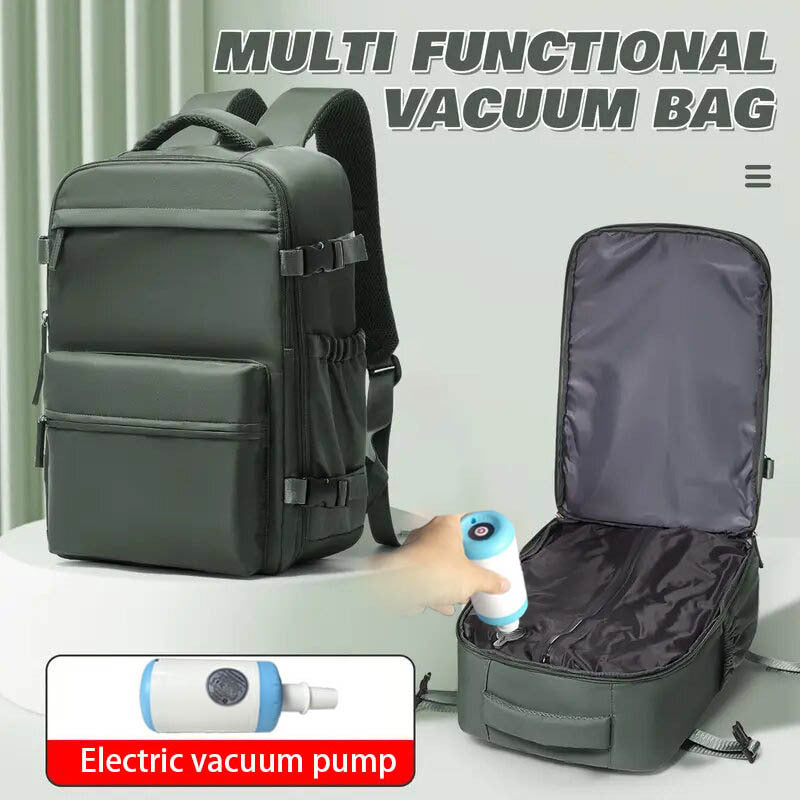 Female Minimalist Vacuum Compression Large Capacity Backpack