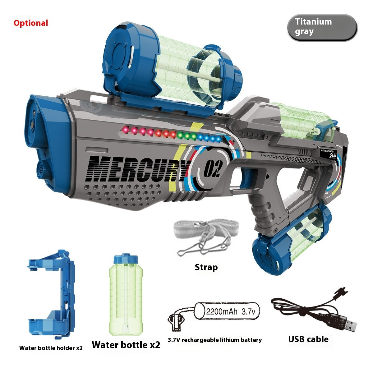 Mercury M2 Electric Automatic Continuous Hair Space Water Gun