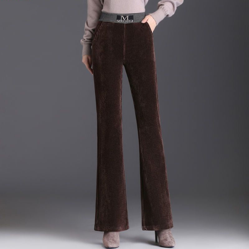 Fashion Women Wear High Waist Wide Leg Pants