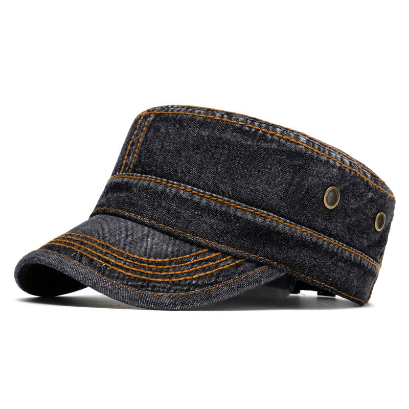Flat-top Cap Men's Big Head Circumference Fashion Peaked Cap