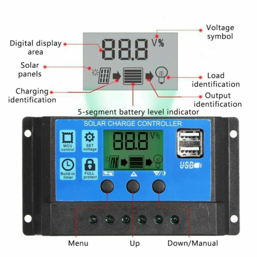 Solar Panel Kit Generator Camping Power For Battery Charger Mono Regulator AUS